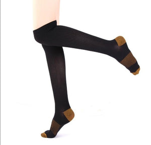 COPPER-INFUSED ANTI-FATIGUE COMPRESSION SOCKS - BUY 1 GET 3 PAIRS FREE (4-PACK)